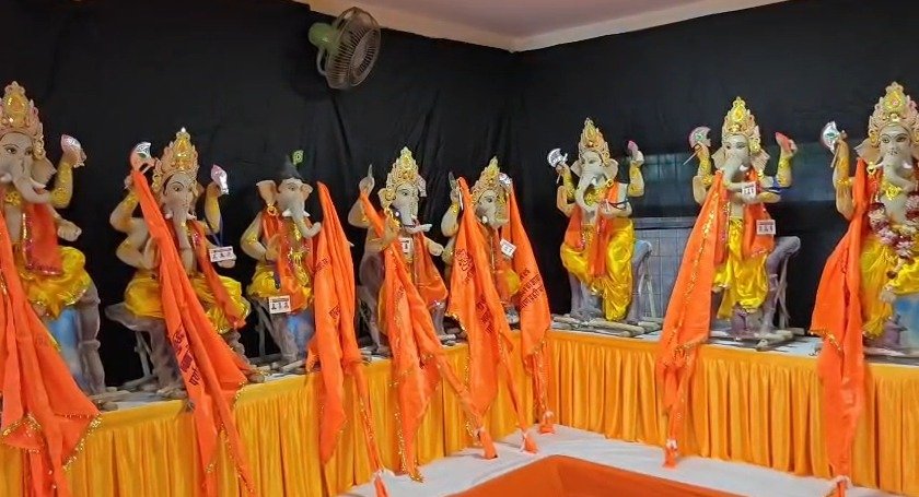 रजत जयंती गणेश महोत्सव: आज शोभायात्रा में रथ पर सवार होकर आएंगे गजानन