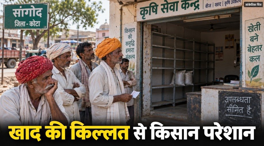 खाद के लिए भटक रहे किसान, घंटों इंतजार के बाद भी लौट रहे खाली हाथ