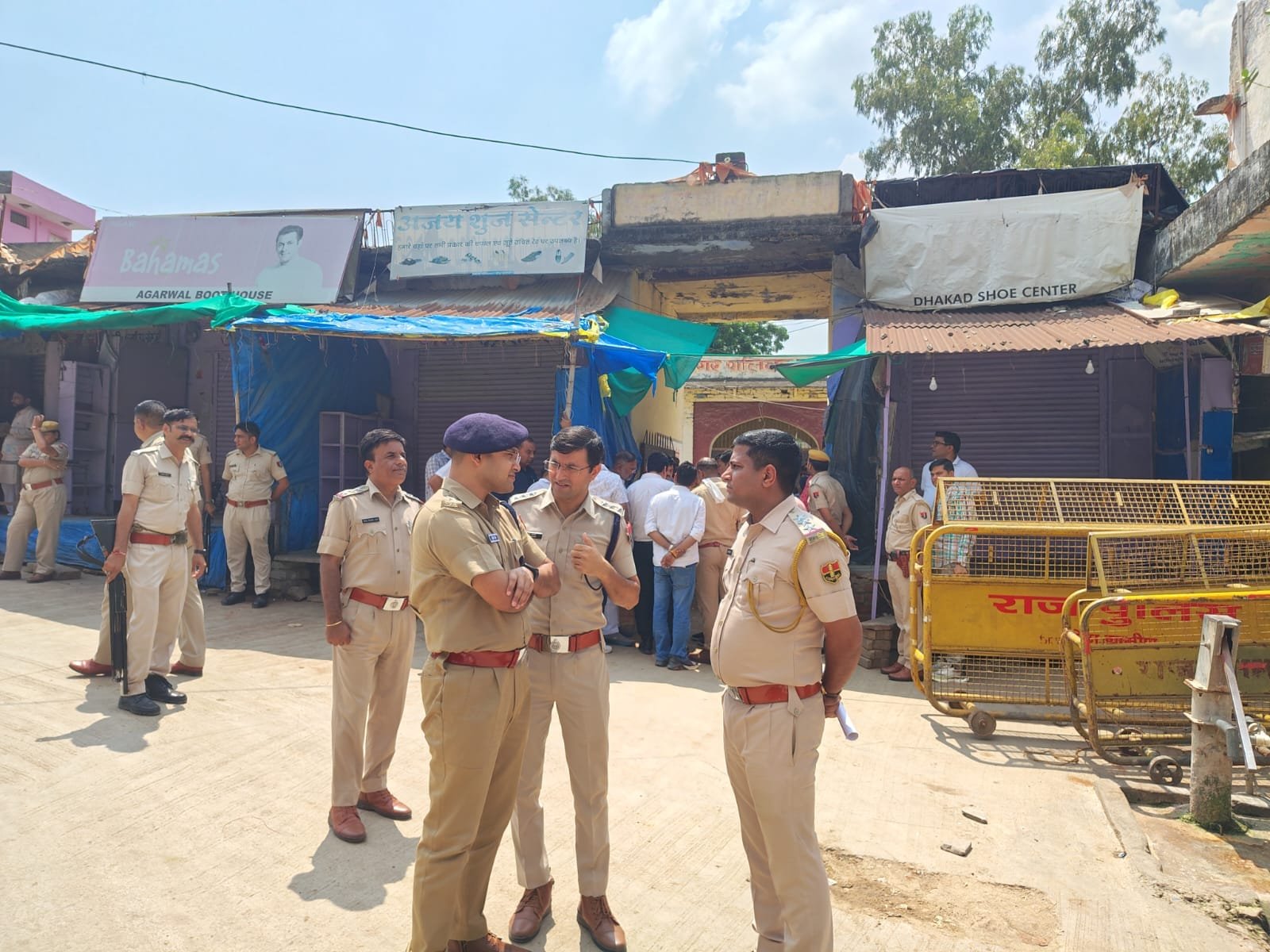 नगर निकाय अध्यक्ष पद के चुनाव के दौरान कोटा ग्रामीण में सुरक्षा व्यवस्था का जायजा