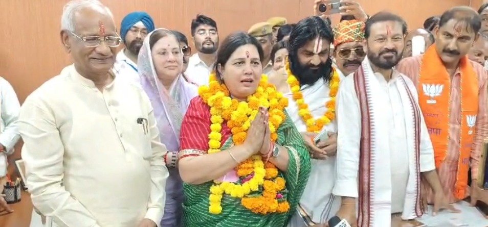 कोटा नगर निगम में भाजपा का कब्जा, अनुसुइया गोस्वामी महापौर निर्वाचित