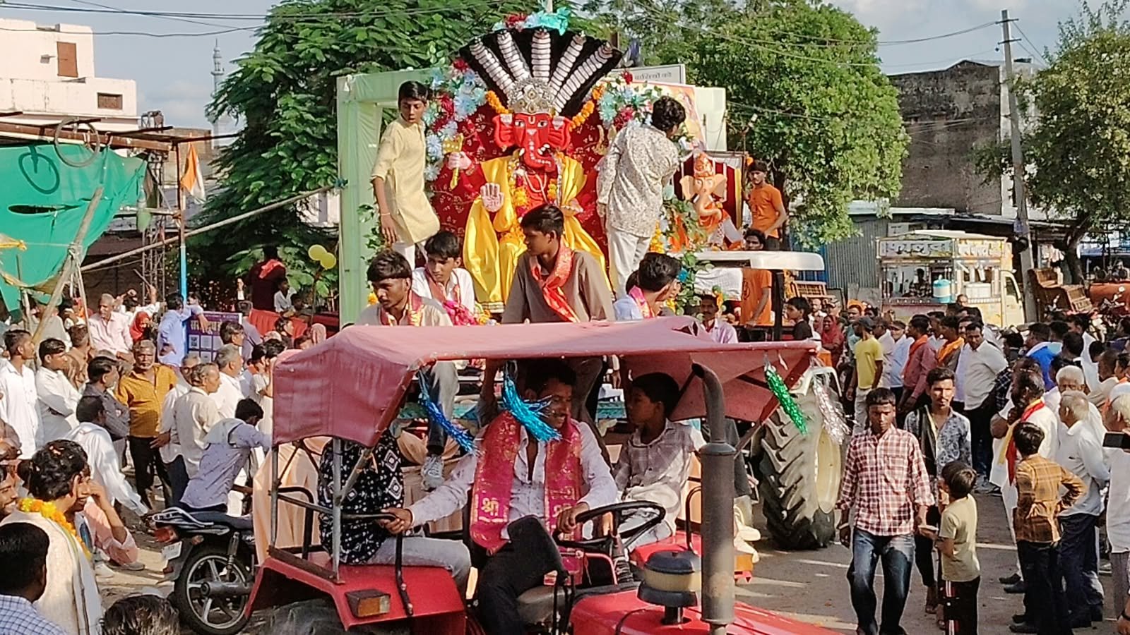मंडाना में अनंत चतुर्दशी पर निकली भव्य गणेश विसर्जन शोभायात्रा, 2 अखाड़े और दो दर्जन से अधिक झांकियां रहीं आकर्षण