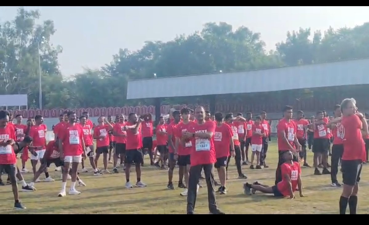 कोटा में ‘गांडीव मैराथन 1.0’ का आयोजन, 1500 से अधिक प्रतिभागियों ने लिया हिस्सा