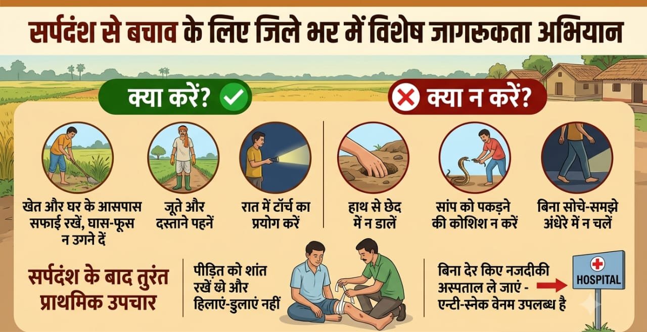 सर्पदंश से बचाव के लिए बूंदी जिले में चलेगा जागरूकता अभियान