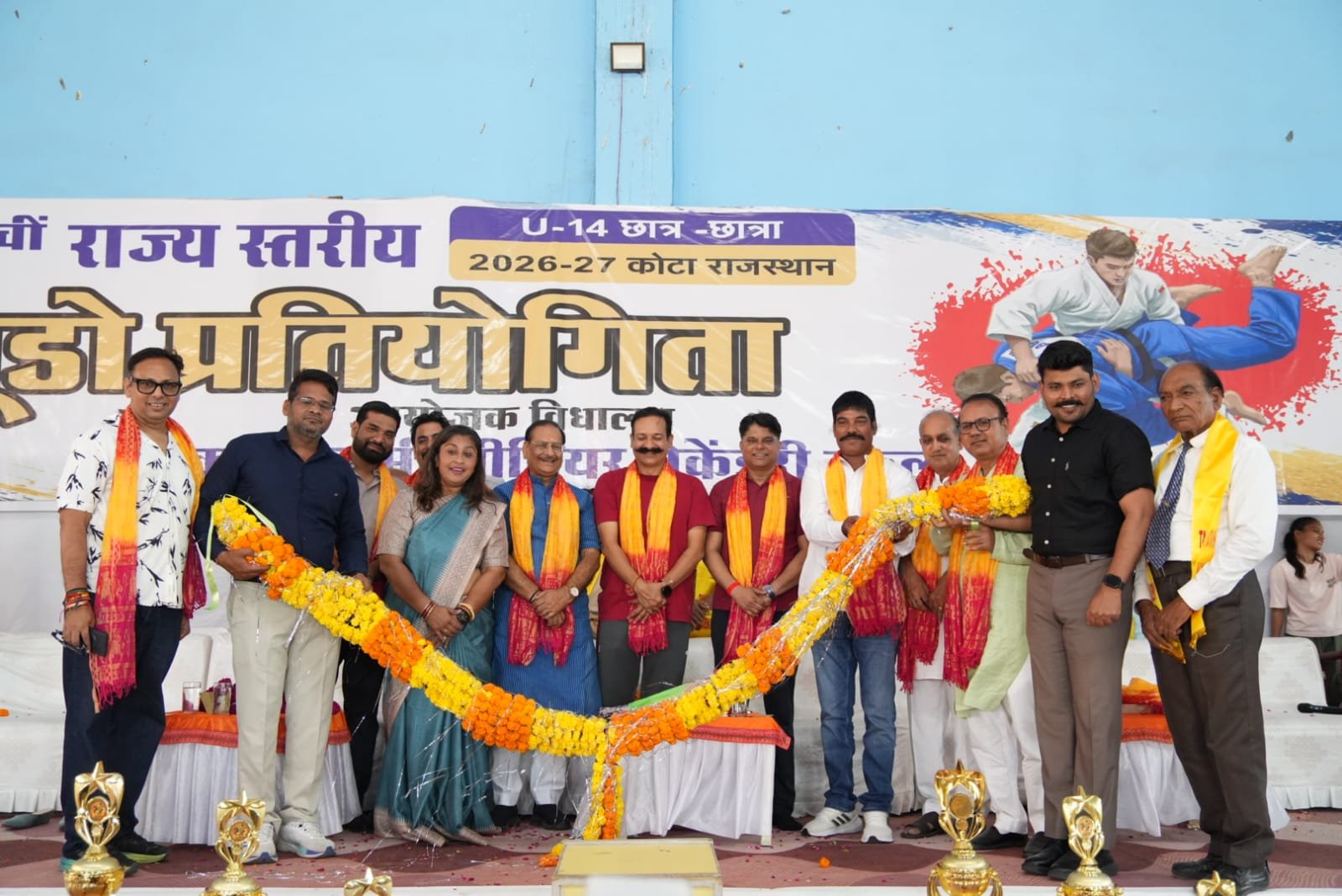 कोटा में 70वीं राज्य स्तरीय 14 वर्षीय जूडो प्रतियोगिता का समापन, विजेता खिलाड़ियों का सम्मान