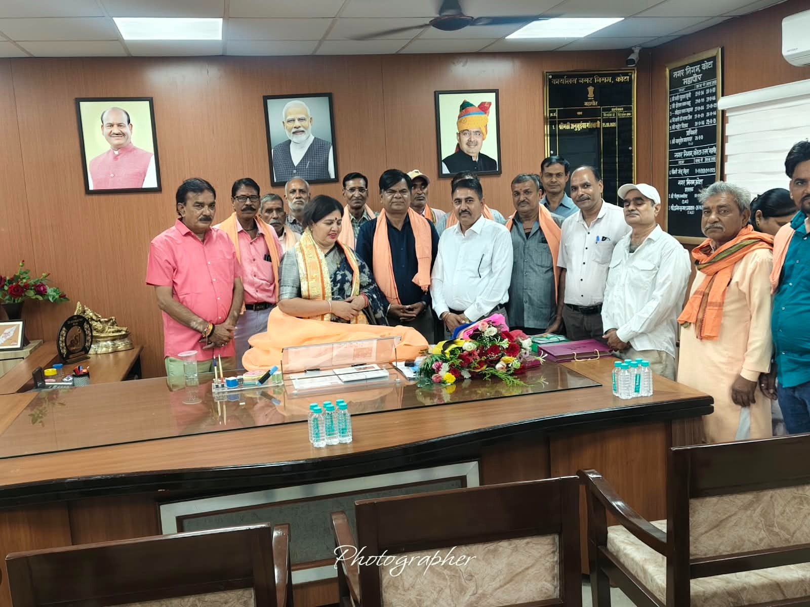 दशनाम गोस्वामी समाज ने महापौर अनुसुईया गोस्वामी का किया स्वागत