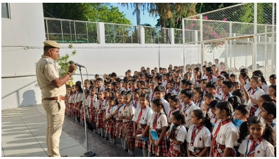 उदयपुर में ‘जागृति’ अभियान: विद्यार्थियों को यातायात नियमों और नशा मुक्ति के प्रति किया जागरूक