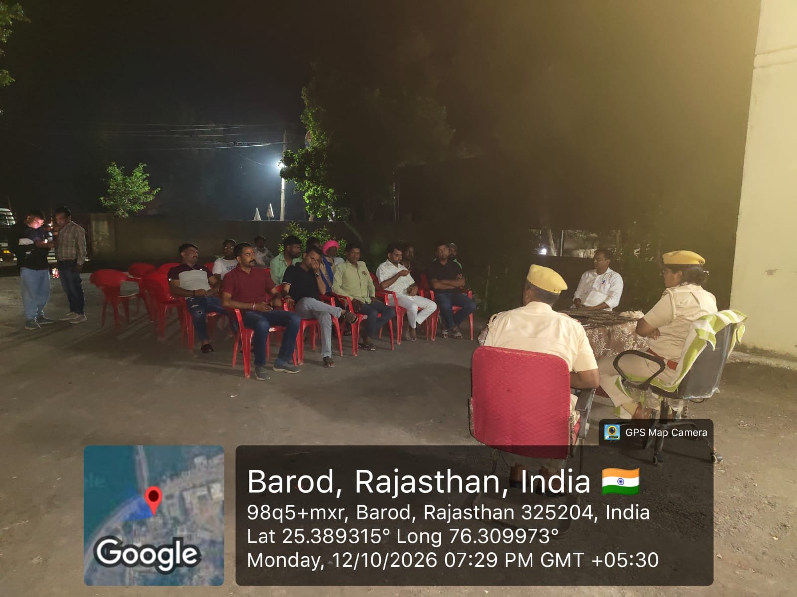 पंचायत चुनाव और त्योहारों को लेकर पुलिस सतर्क, बड़ौद चौकी पर सीएलजी बैठक