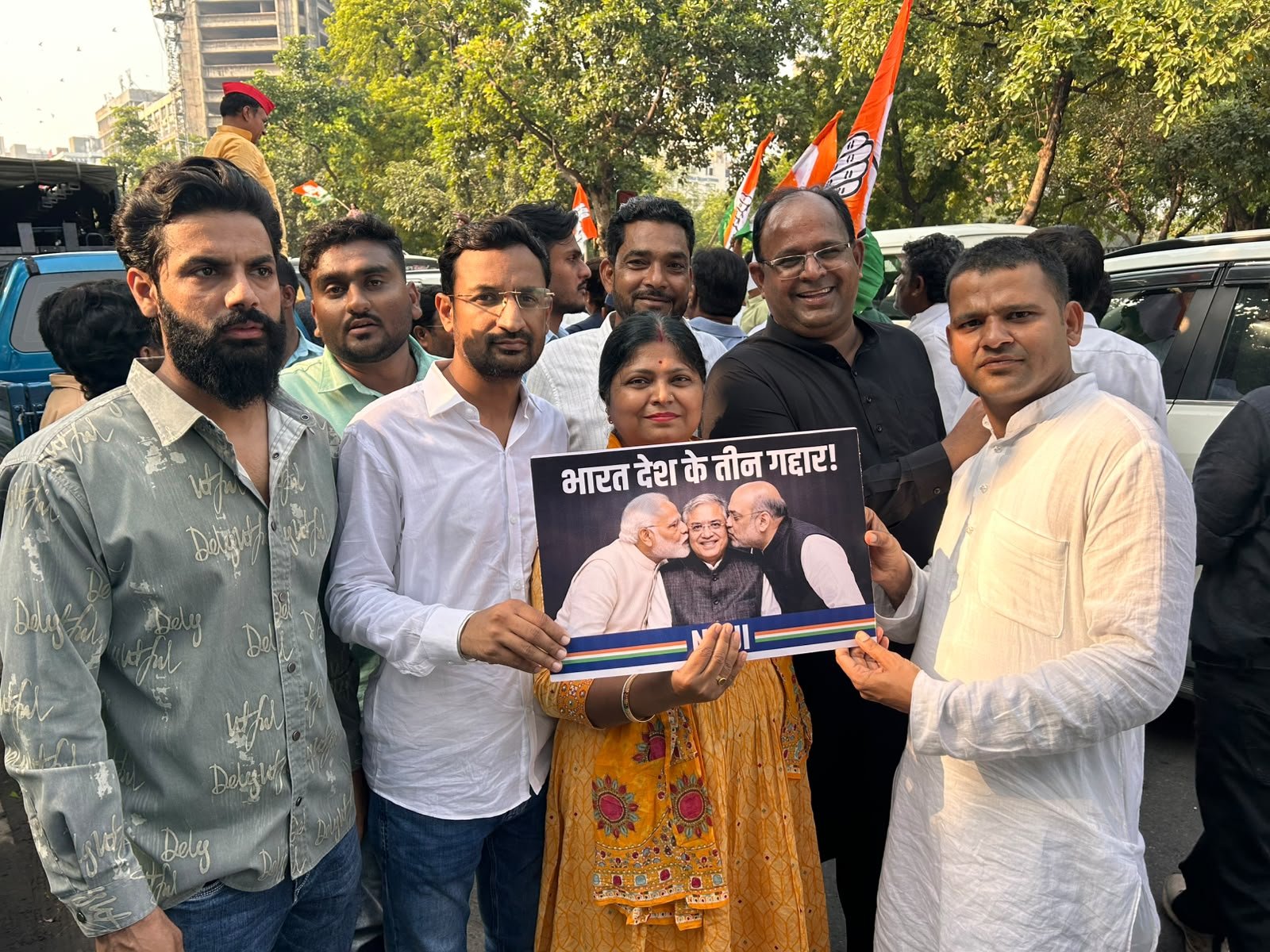 वोट चोरी के विरोध में दिल्ली में कांग्रेस का मार्च, राखी गौतम के नेतृत्व में कोटा से पहुंचे सैकड़ों कार्यकर्ता