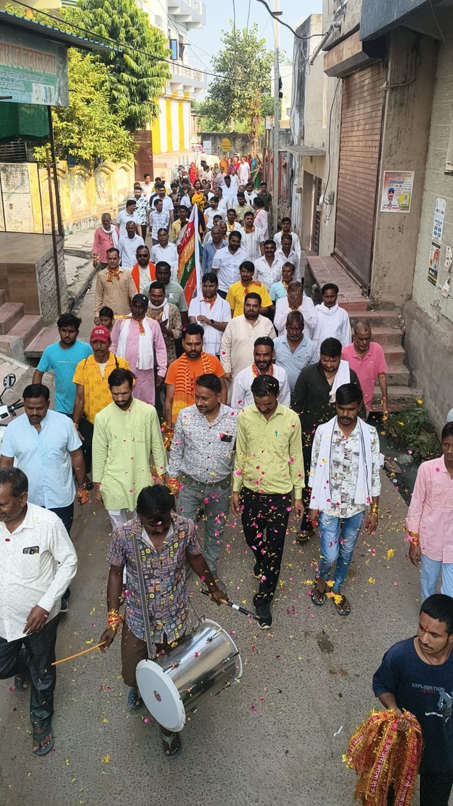 माता रानी के जयकारों से गूंजा 22 किलोमीटर का रास्ता, सुल्तानपुर से निकली 24वीं विशाल पदयात्रा