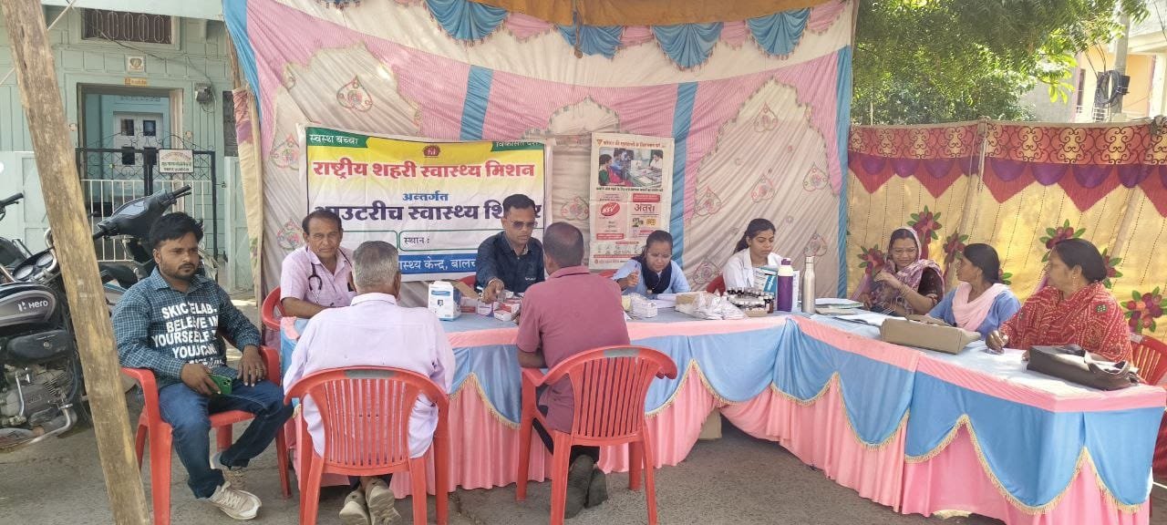 बूंदी में निःशुल्क स्वास्थ्य शिविर, 103 मरीजों की जांच कर दी दवाइयां