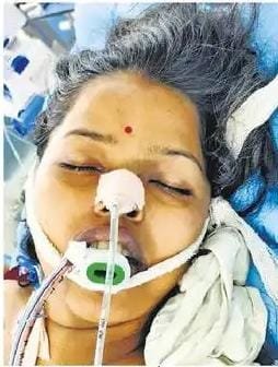 प्रसव के बाद जिंदगी और मौत के बीच 28 वर्षीय पुष्पा, वेंटिलेटर पर चल रहा इलाज